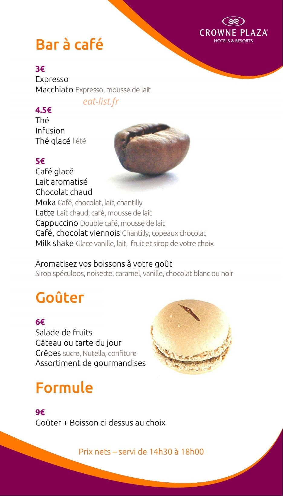 Le Plaza — carte page 5