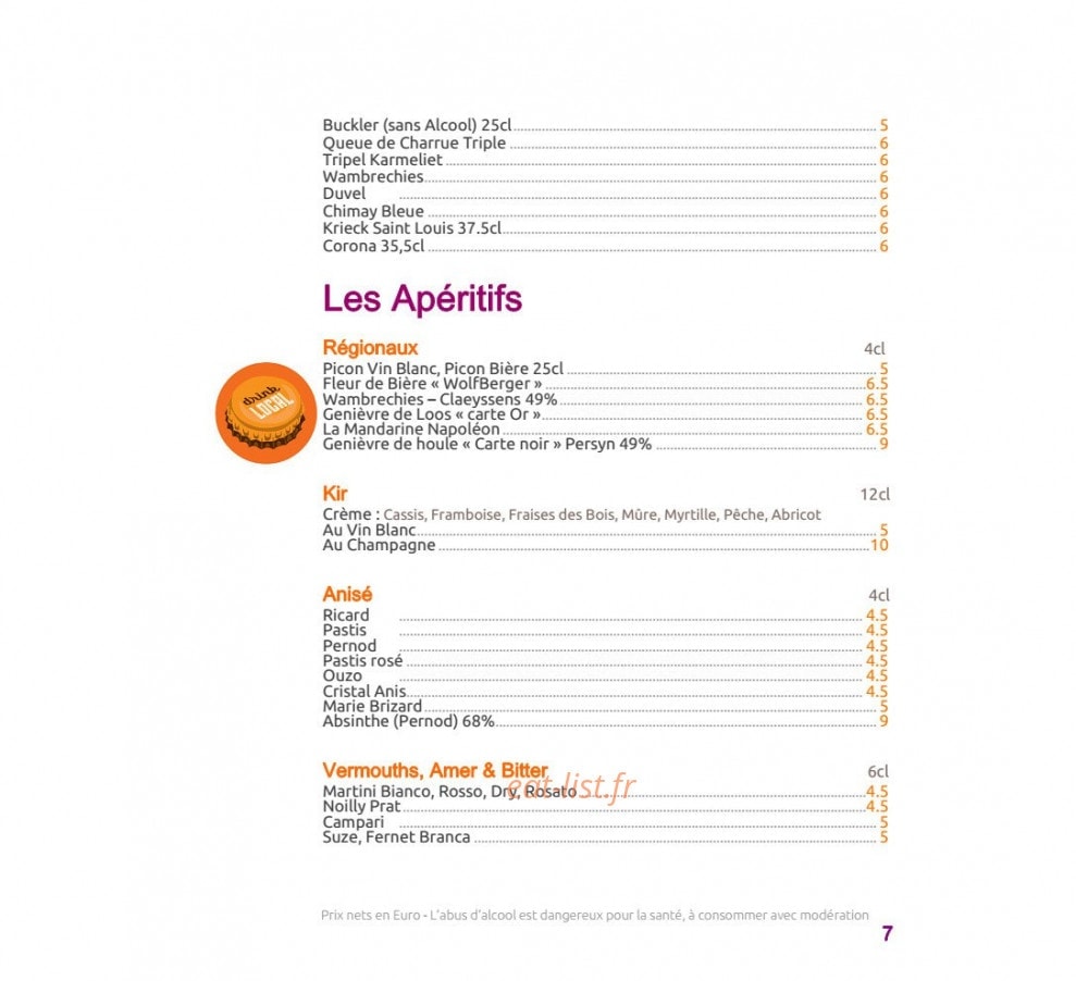 Le Plaza — carte page 11