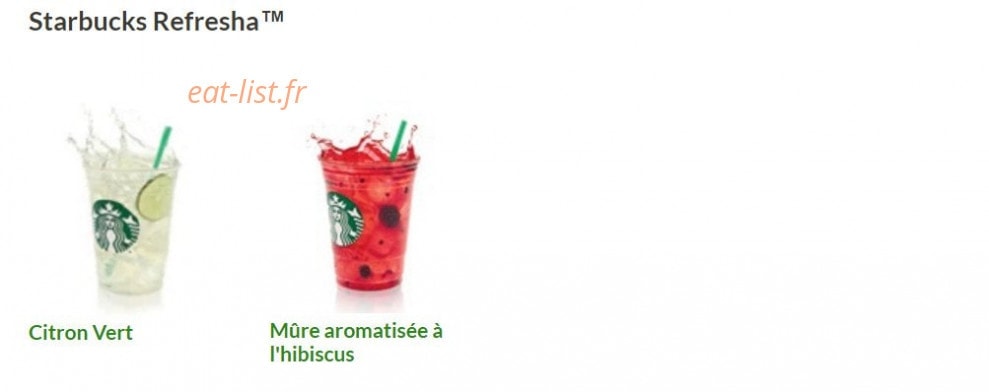 Starbucks coffee — carte page 11