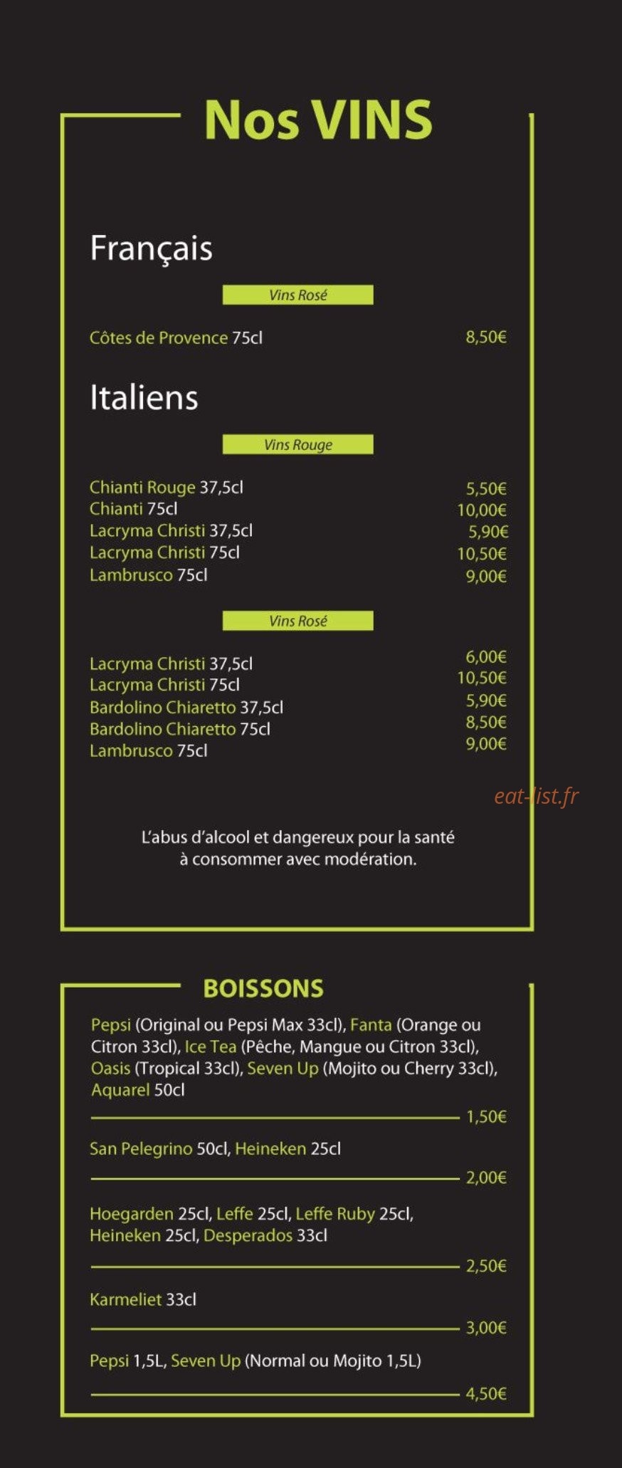 Luzi Pizza — carte page 2