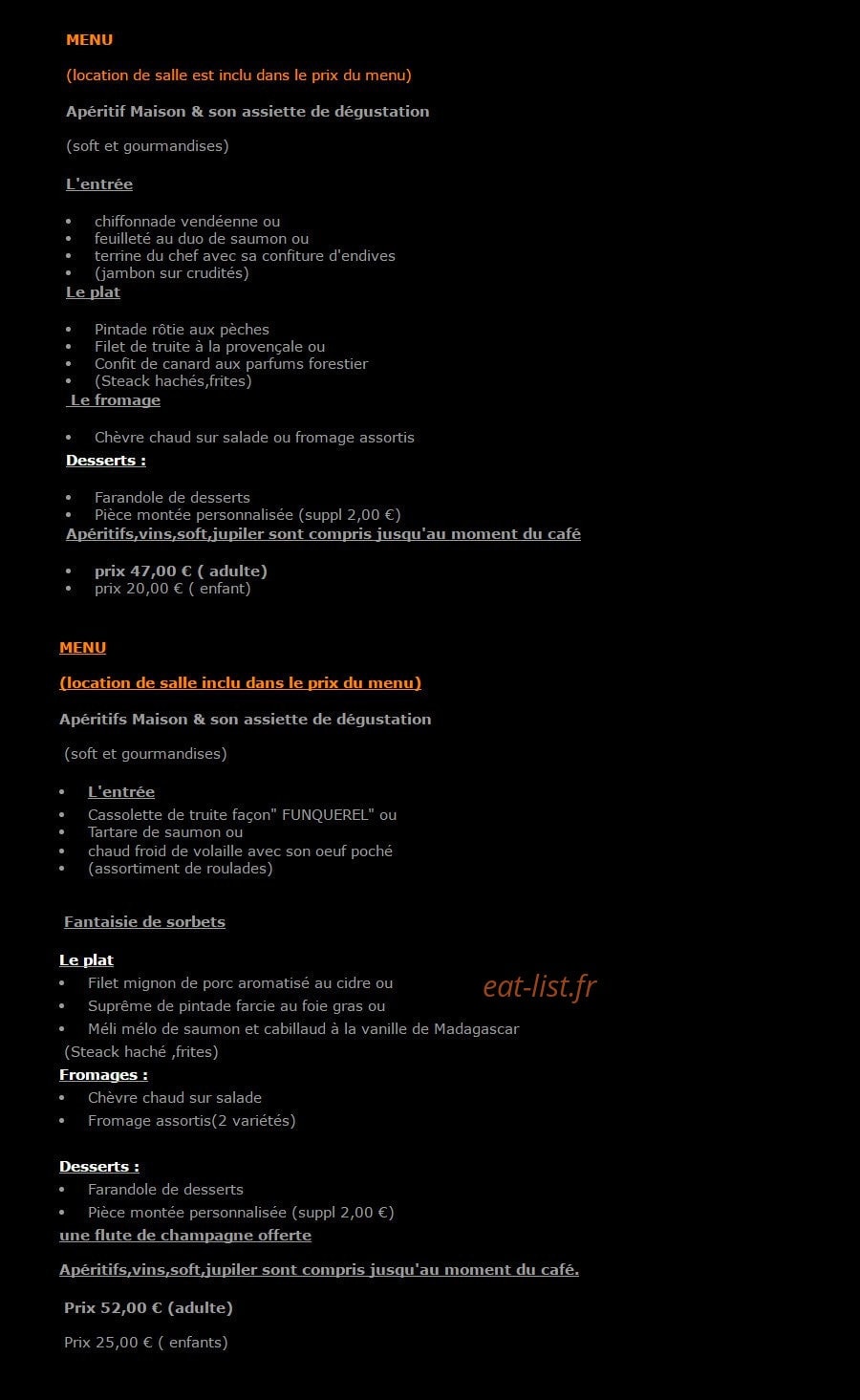 Domaine du Funquerel — carte page 3