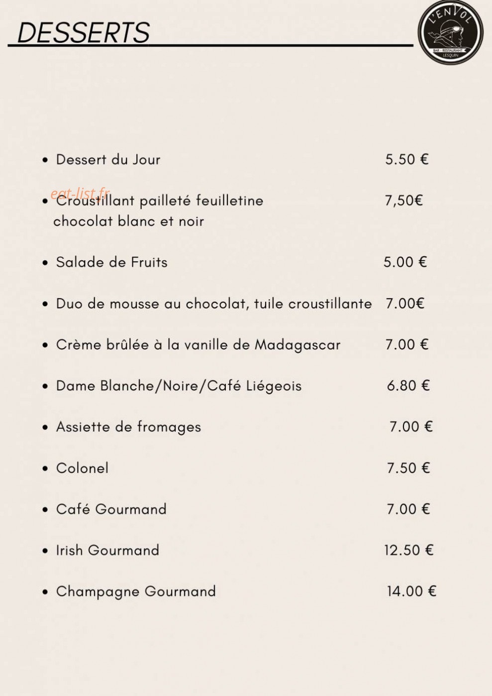 L’envol — carte page 15