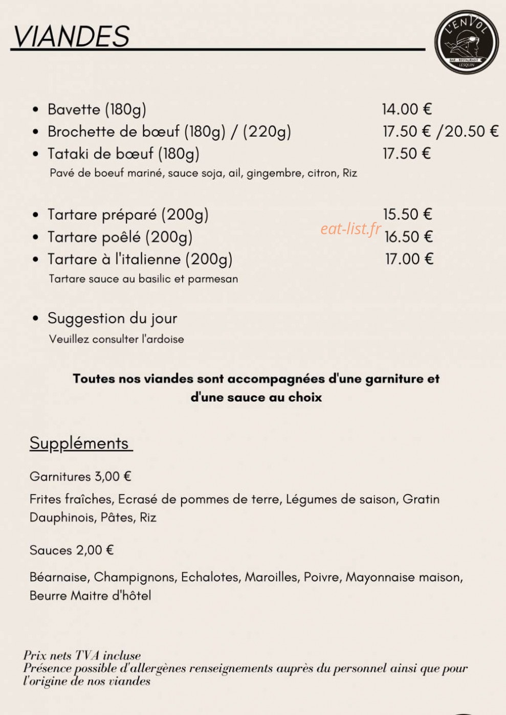 L’envol — carte page 14