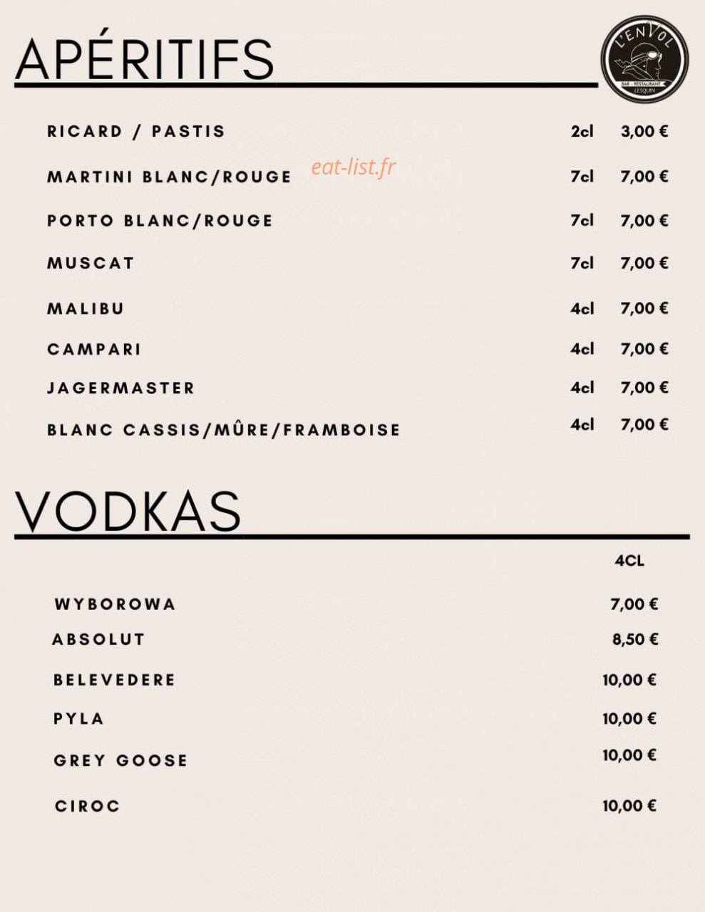 L’envol — carte page 6