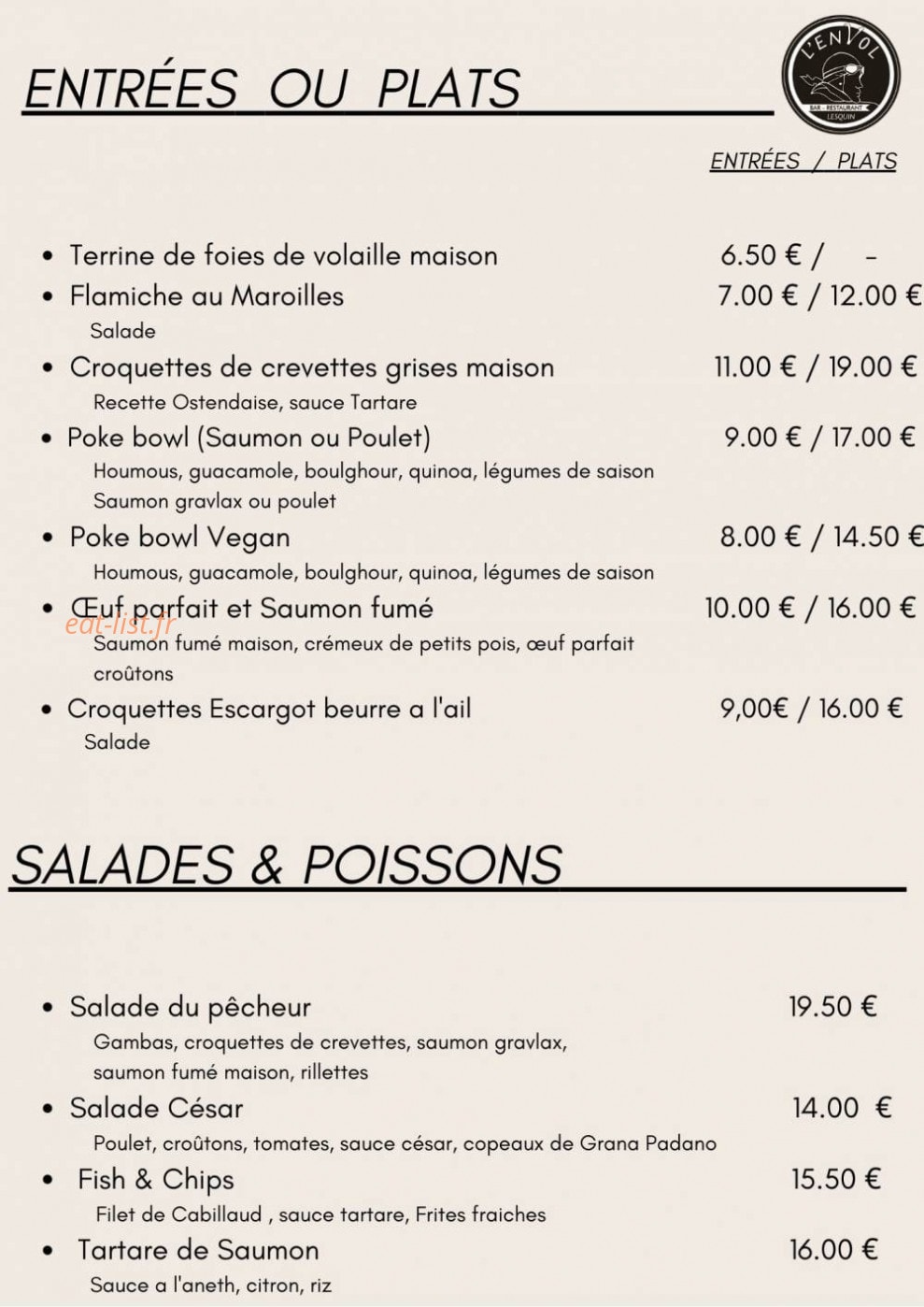 L’envol — carte page 12
