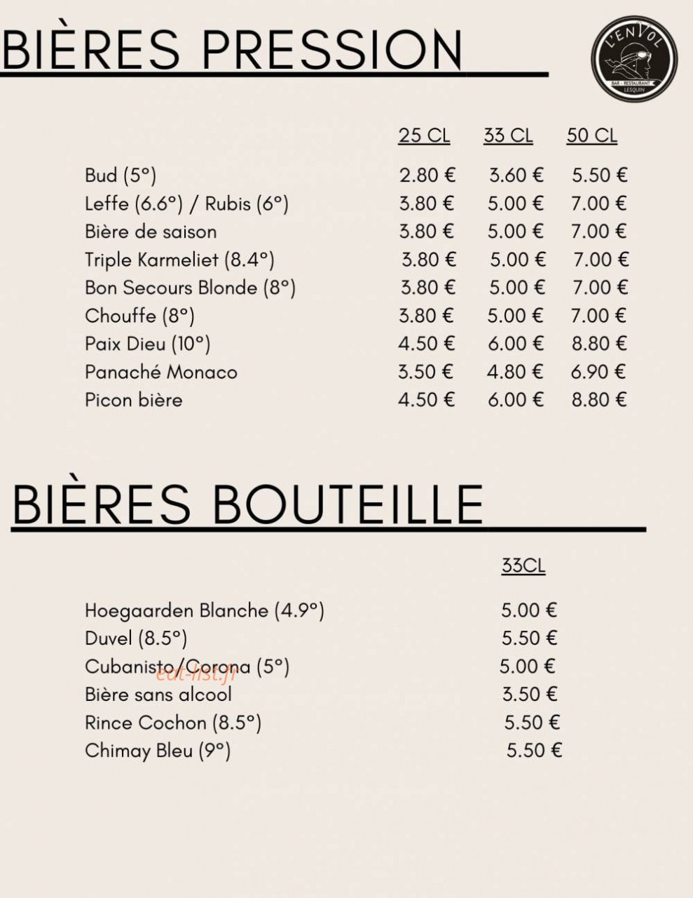 L’envol — carte page 1