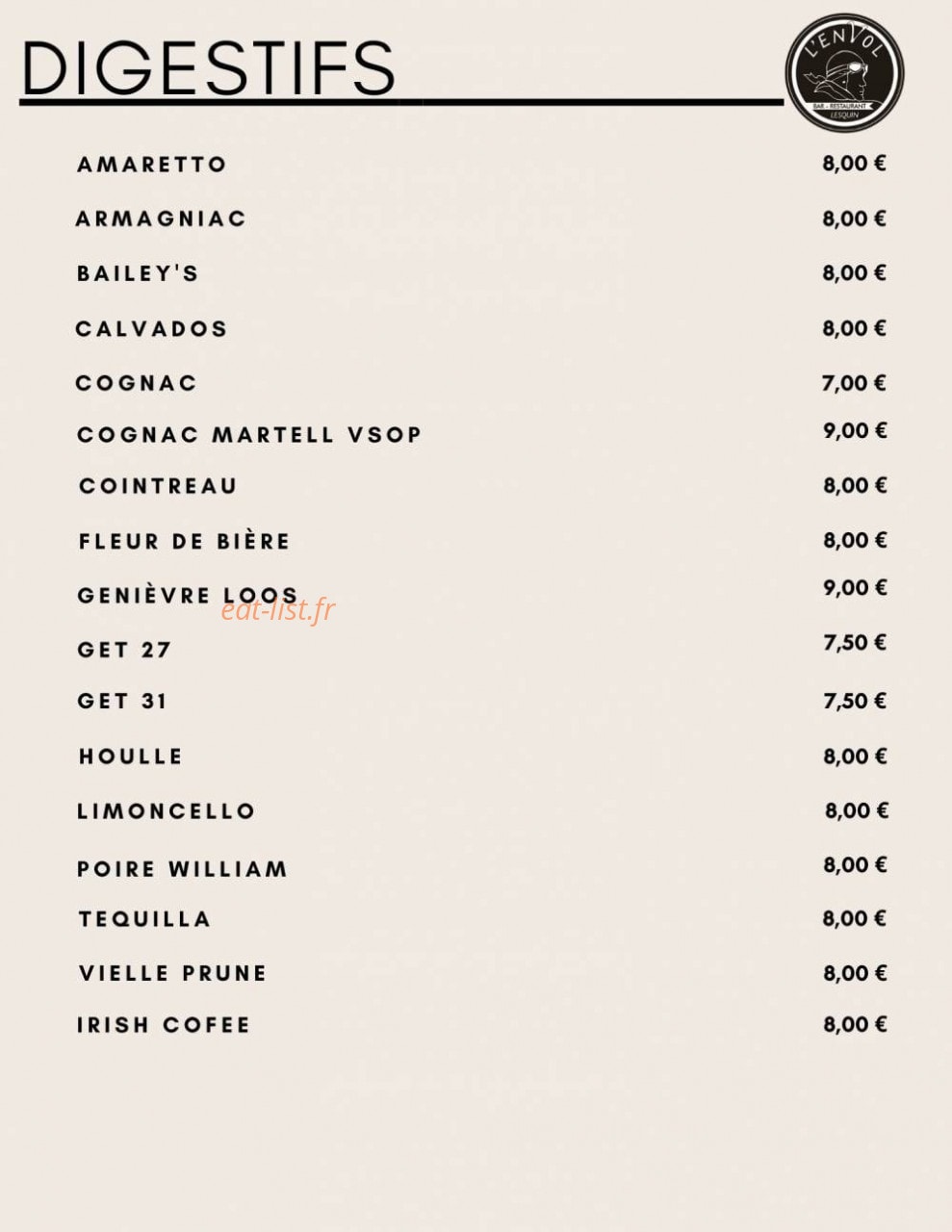 L’envol — carte page 8