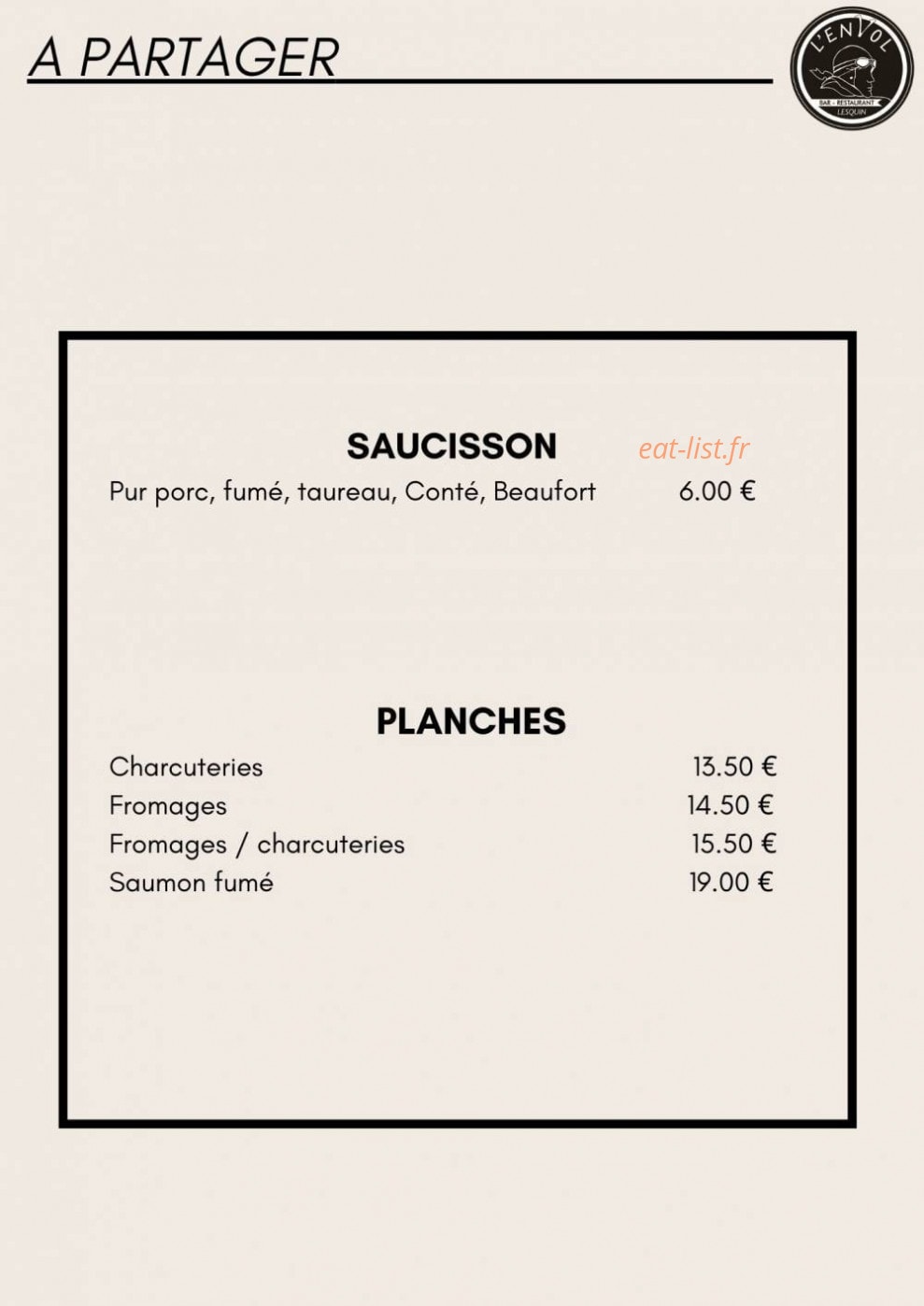 L’envol — carte page 16