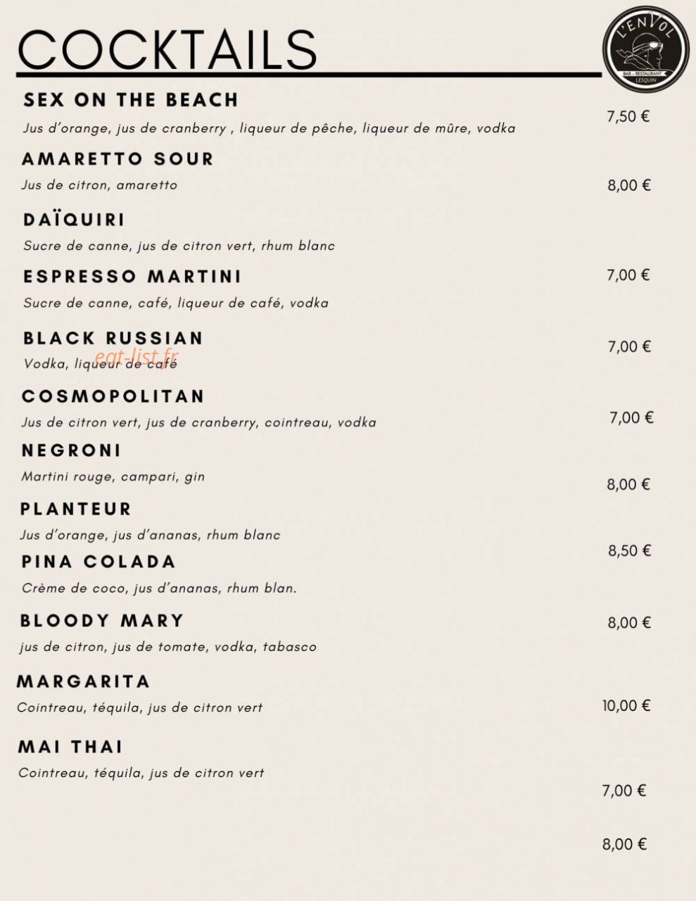 L’envol — carte page 5