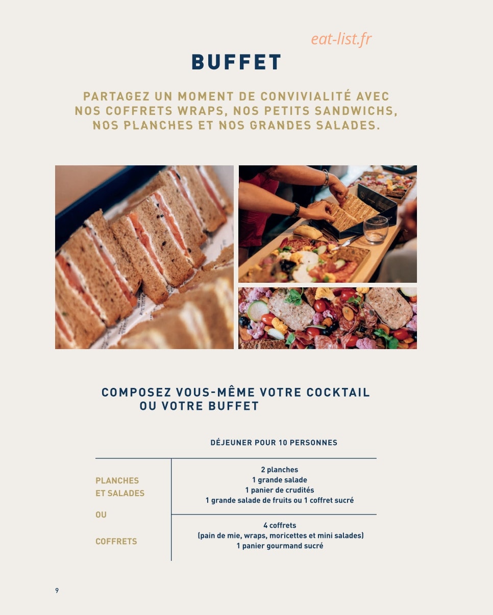 La Famille Finest Lunch — carte page 6