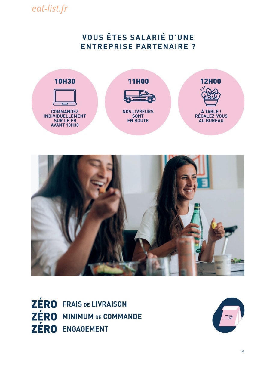 La Famille Finest Lunch — carte page 12