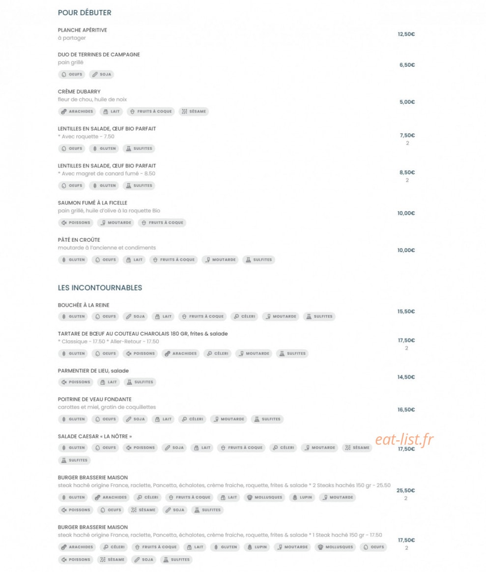 La Flamme — carte page 1
