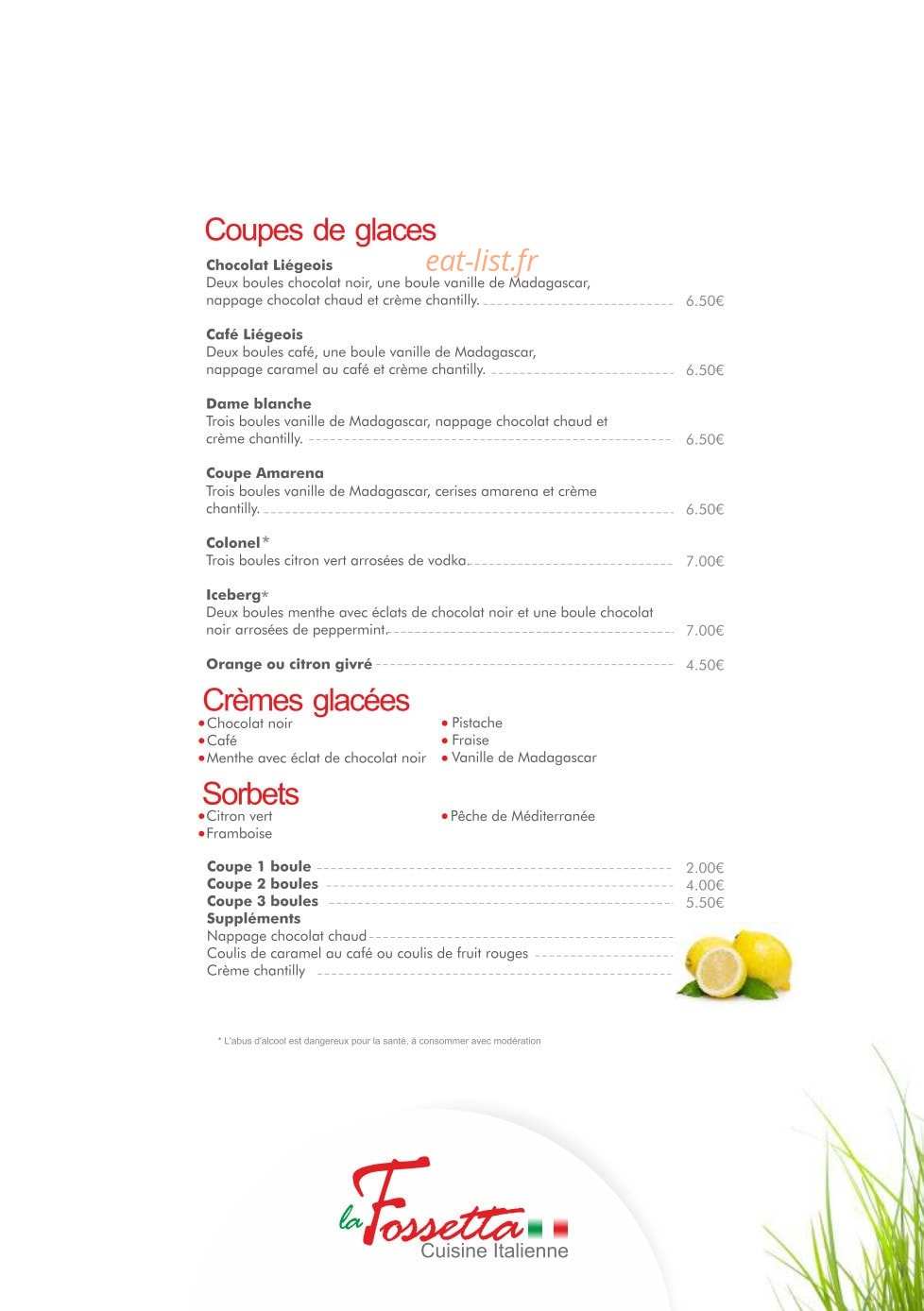 La Fossetta — carte page 9