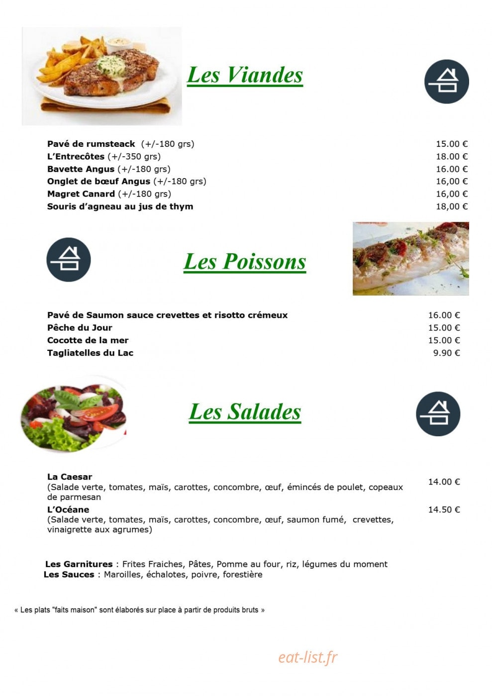 O'berge du lac — carte page 3