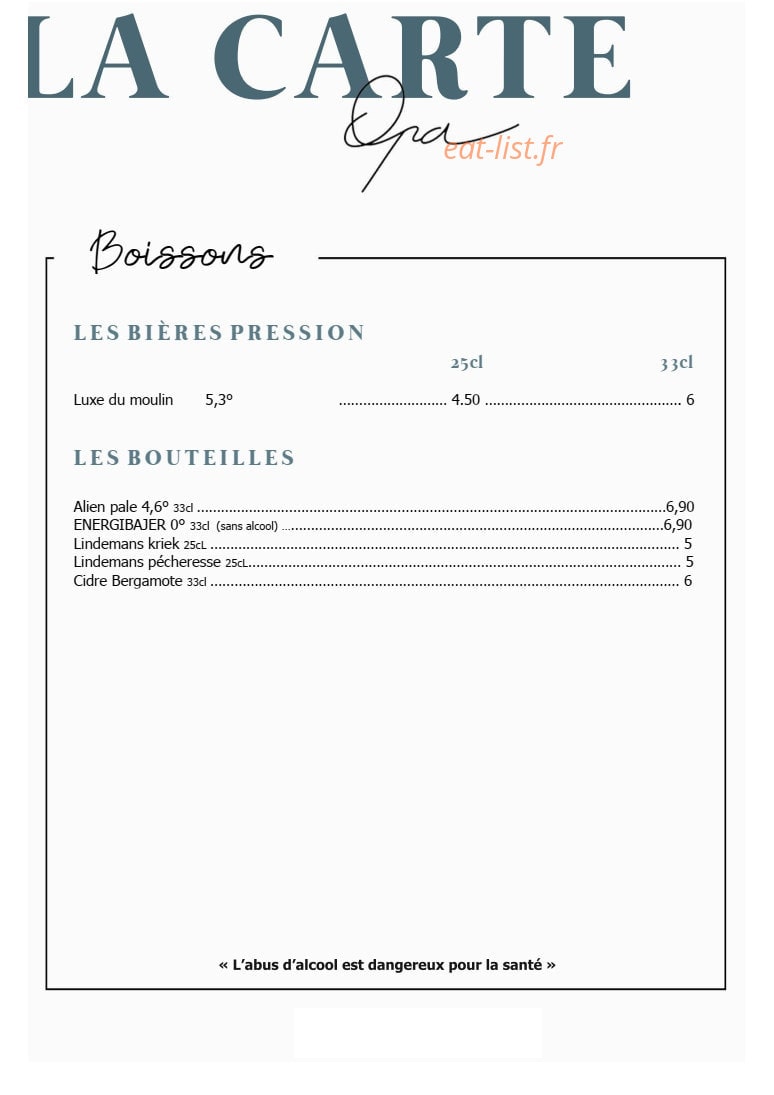 Opa — carte page 4