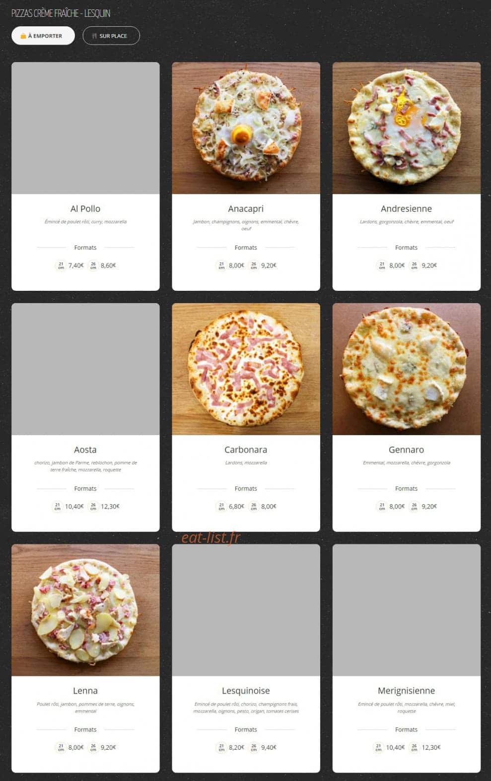 Pizza Zio — carte page 4