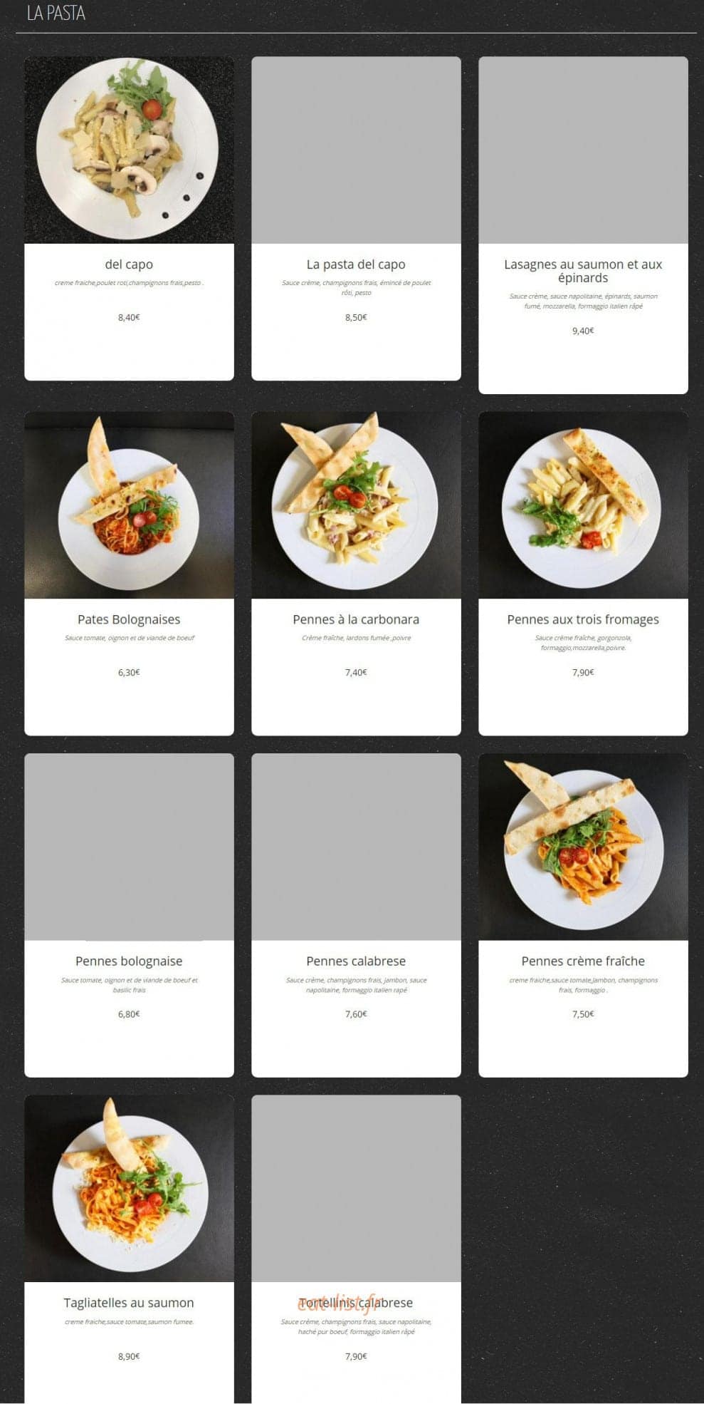 Pizza Zio — carte page 6