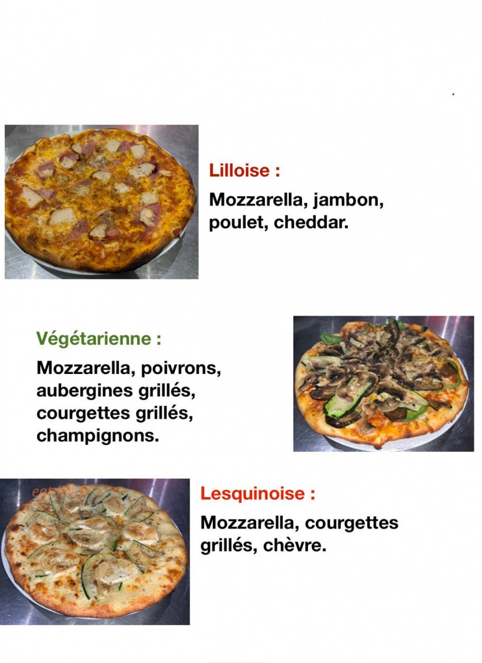 Sicily pizza — carte page 6