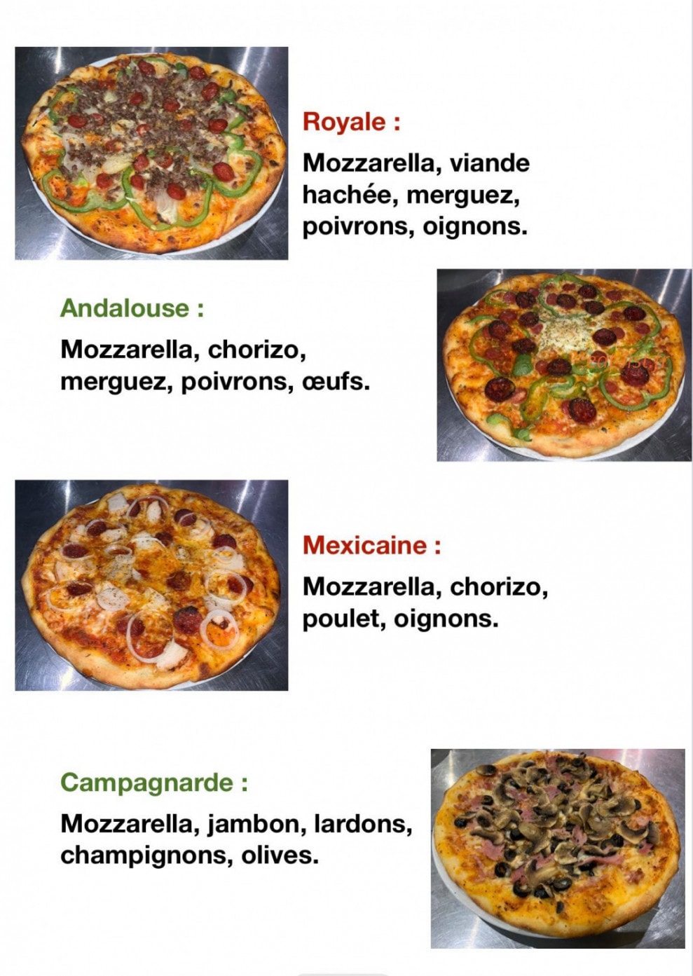 Sicily pizza — carte page 7