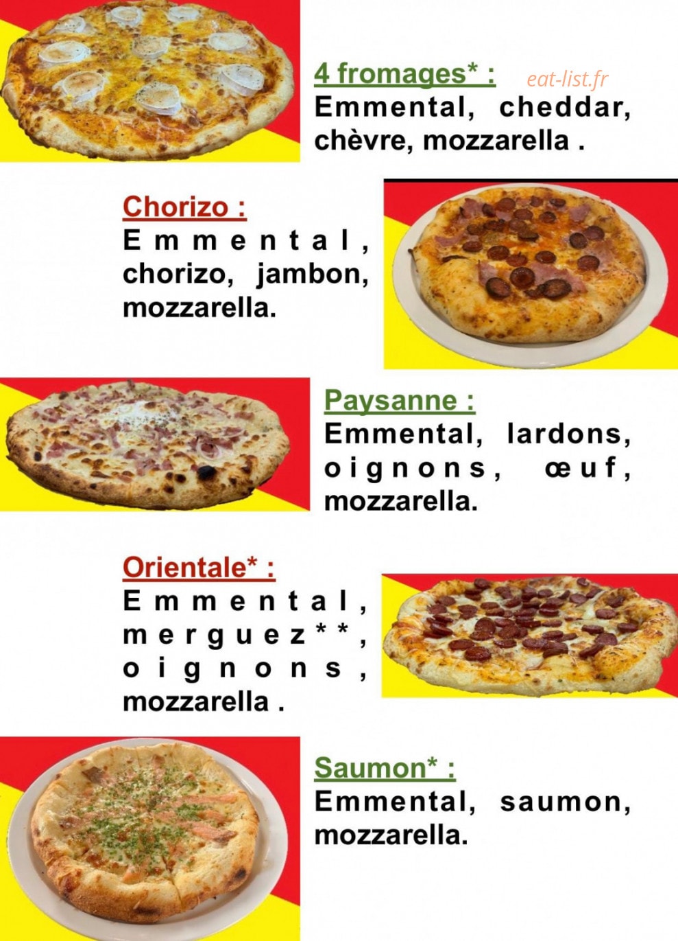 Sicily pizza — carte page 5
