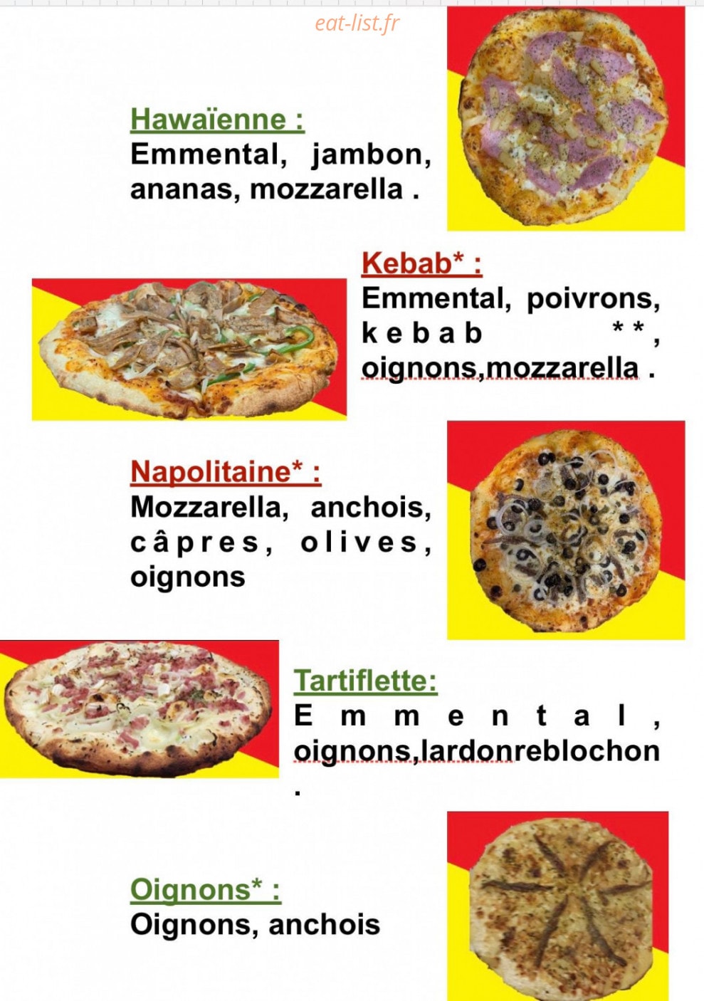 Sicily pizza — carte page 4