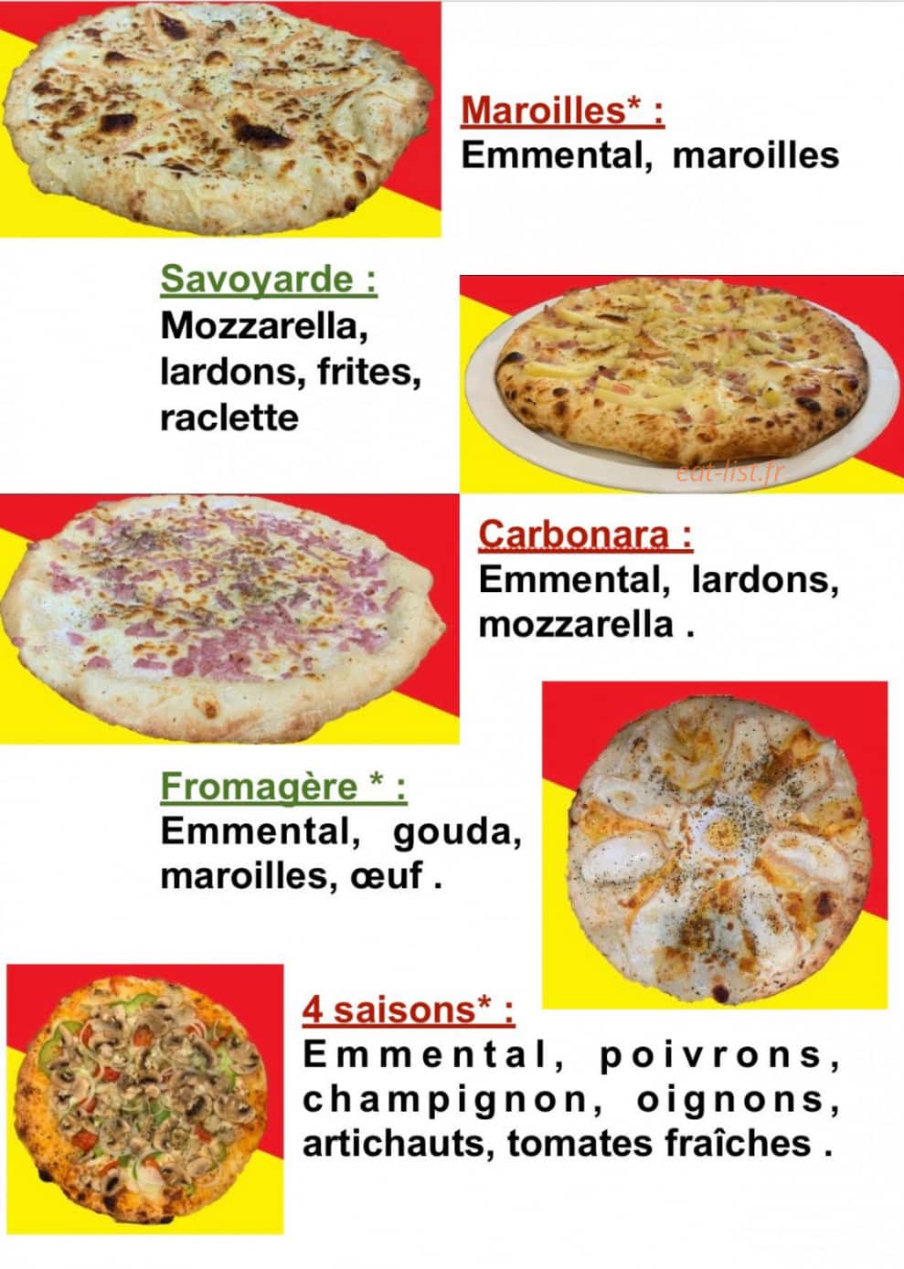 Sicily pizza — carte page 3