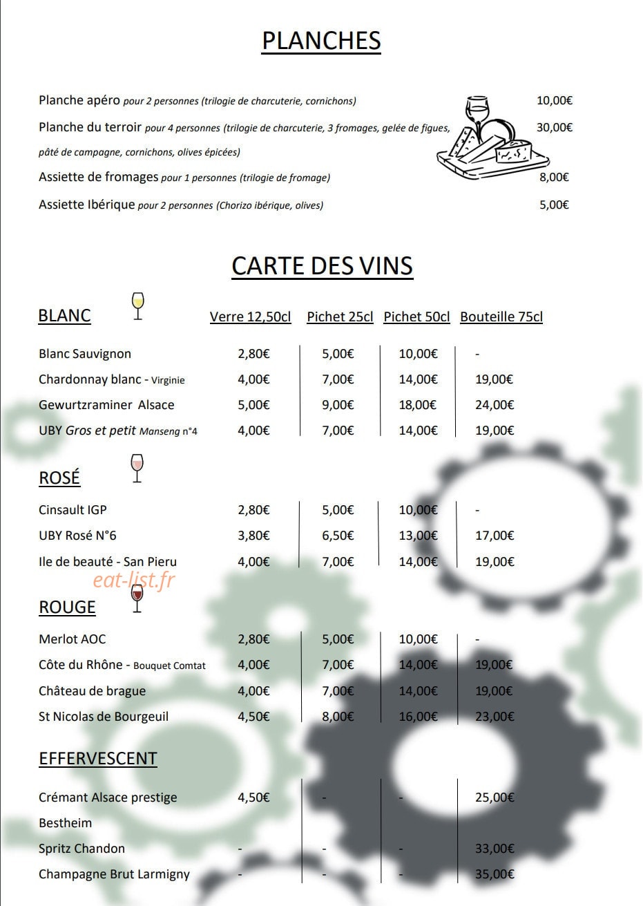 A l'Atelier — carte page 5