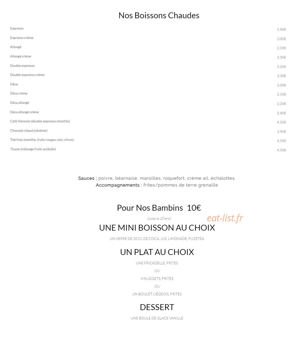 Au Beau Rivage — carte page 6