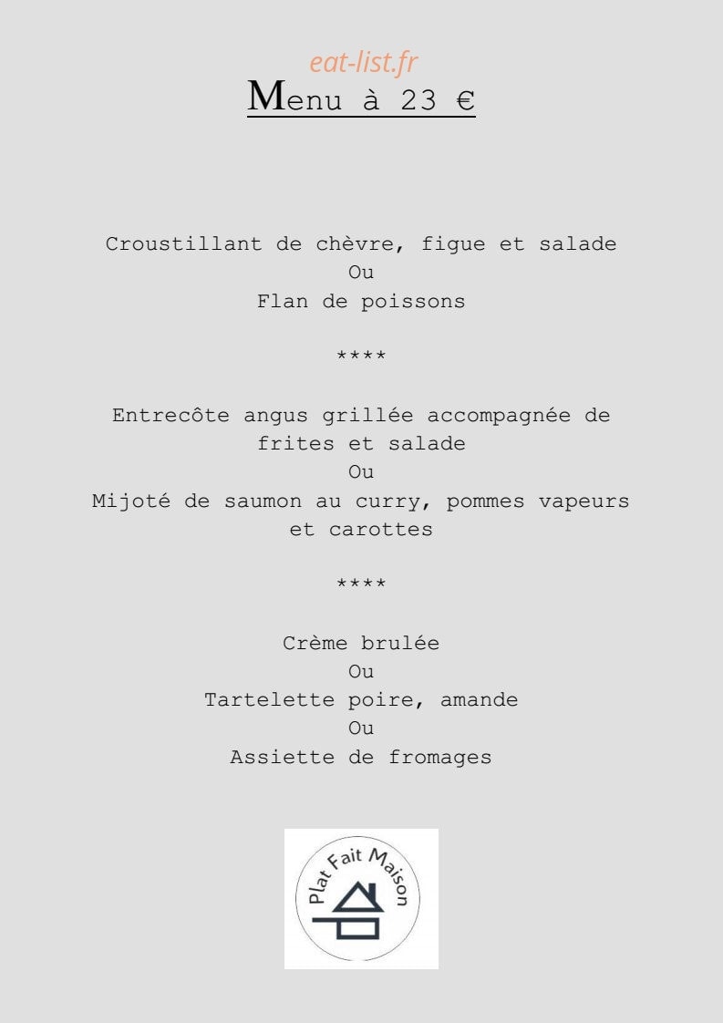 Bistrot Gourmet — carte page 2
