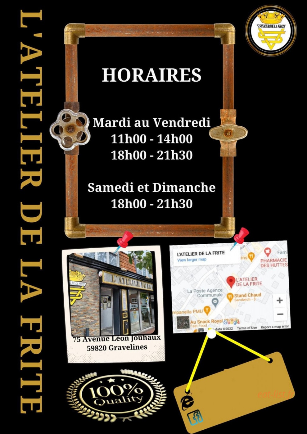 L'atelier de la frite — carte page 9