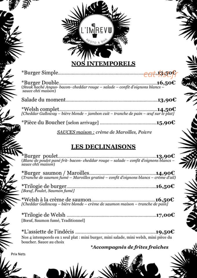 L'imprévu — carte page 1