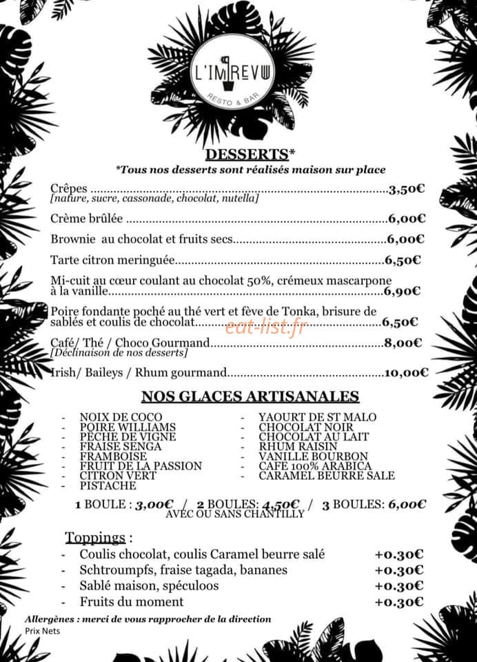 L'imprévu — carte page 3