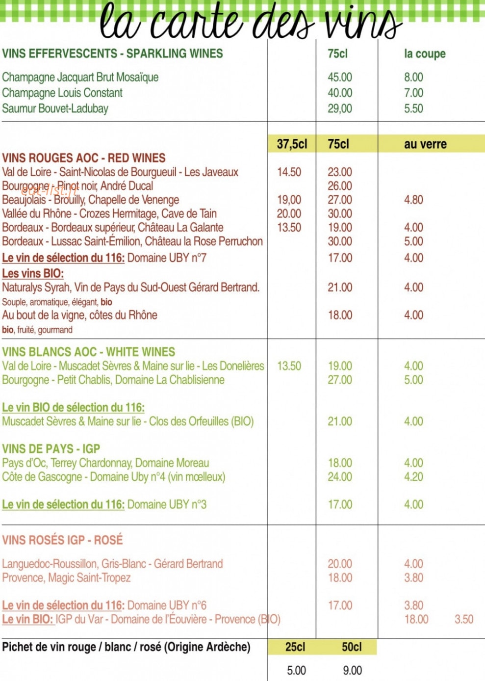 Le 116 — carte page 14