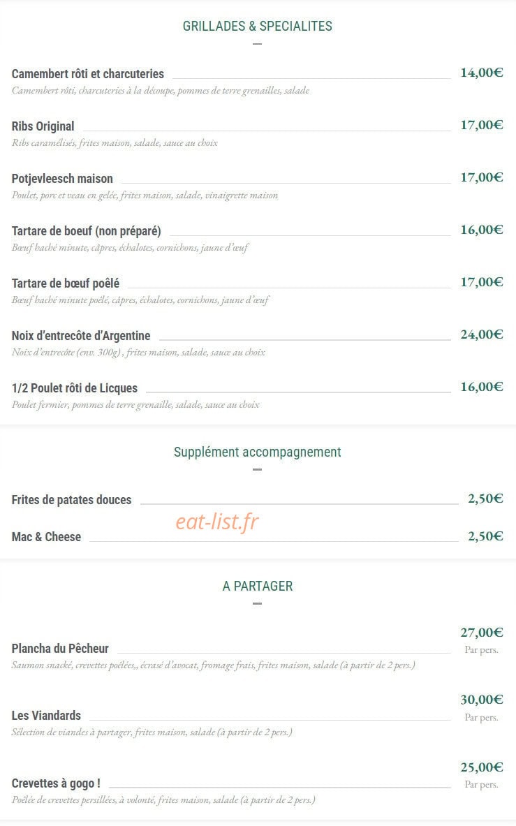 Le Local — carte page 2