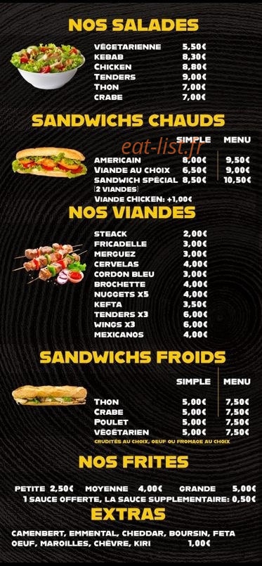 O'Kebab — carte page 3