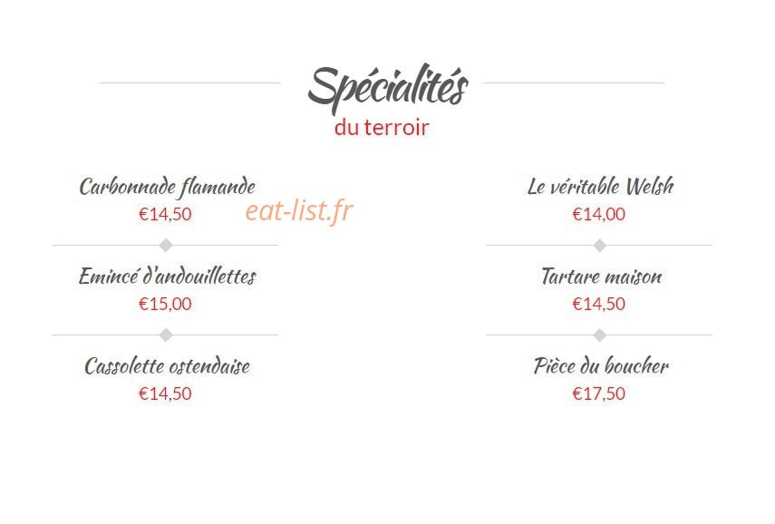 L'Estaminet De L'Allumette — carte page 4