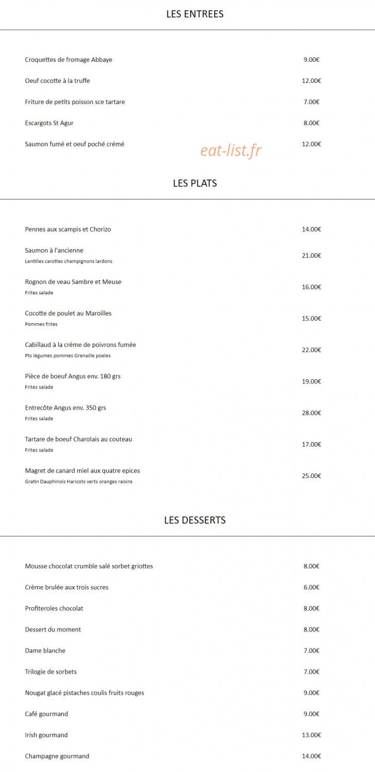 La p’tite adresse — carte page 1