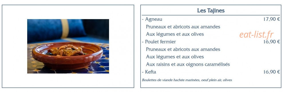Le Bar à Couscous — carte page 3