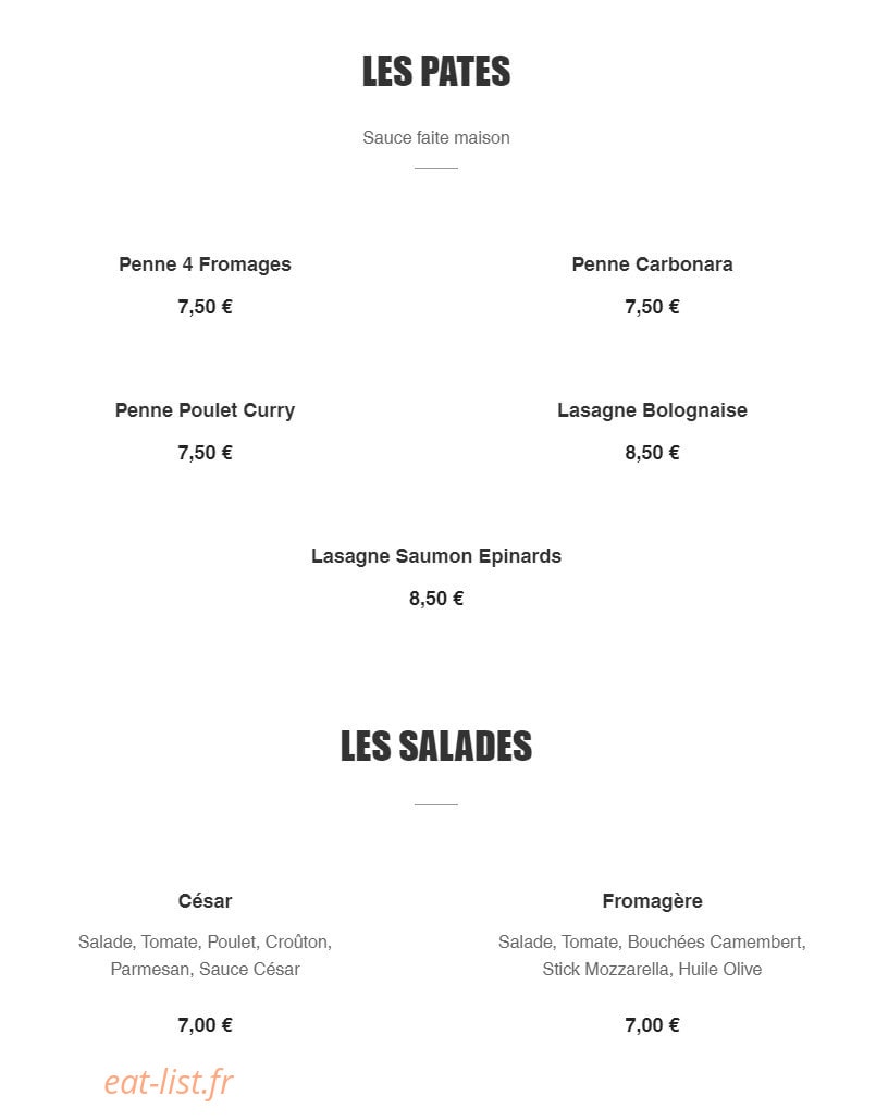 Pizz'eli — carte page 8