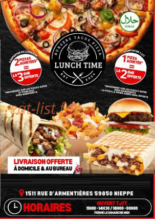 Lunch Time — carte page 1