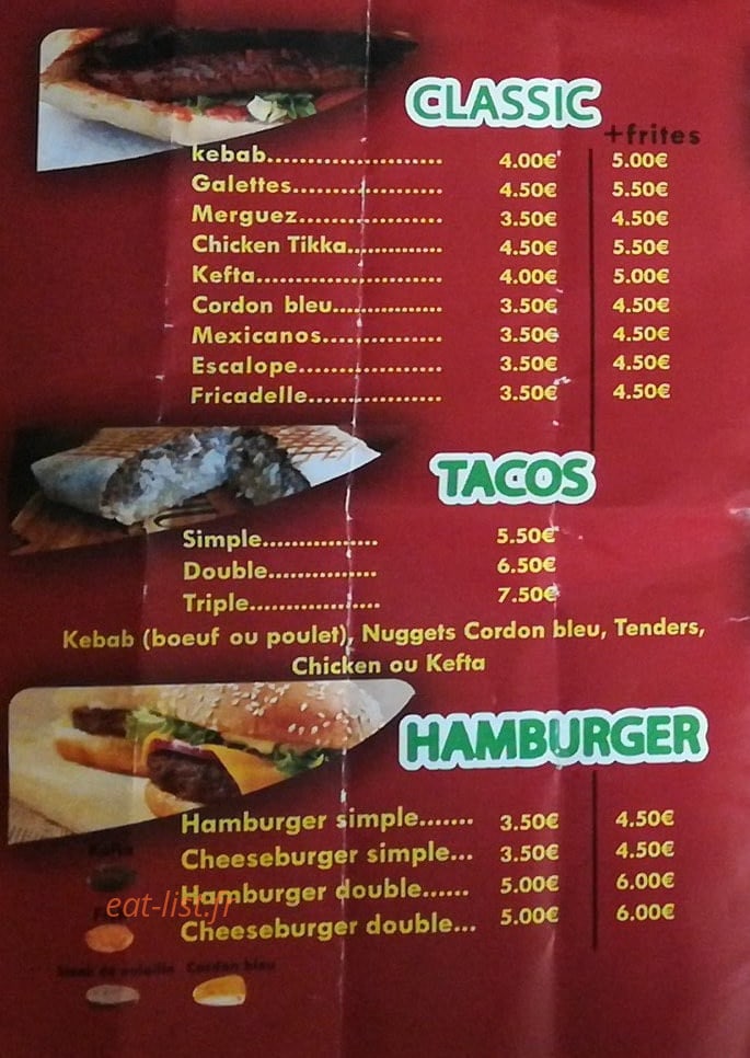 Au P'tit Halal — carte page 2