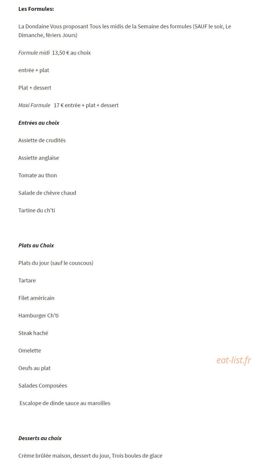 La Dondaine — carte page 5