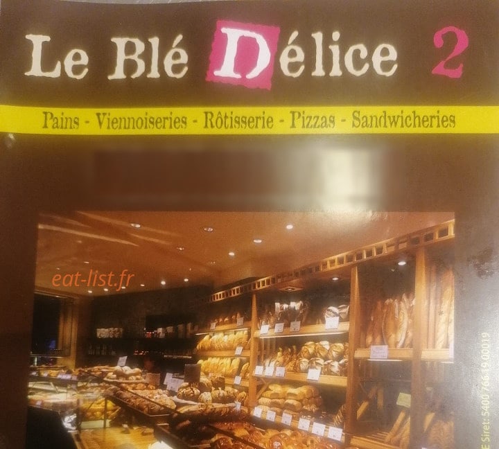 Le Blé Délice 2 — carte page 1