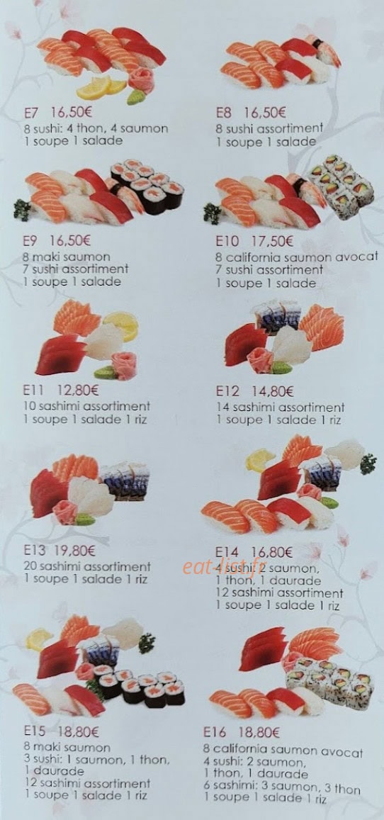 Oishii sushi — carte page 4