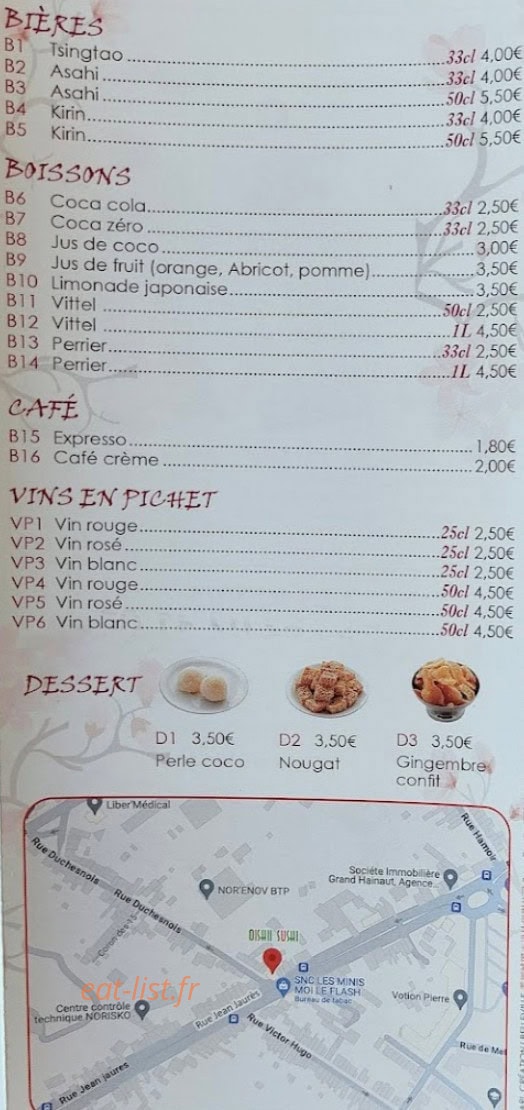 Oishii sushi — carte page 8