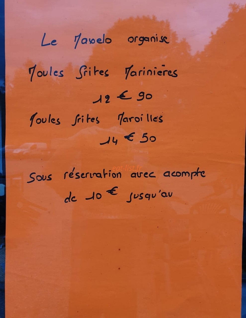 Au Maxélo — carte page 1