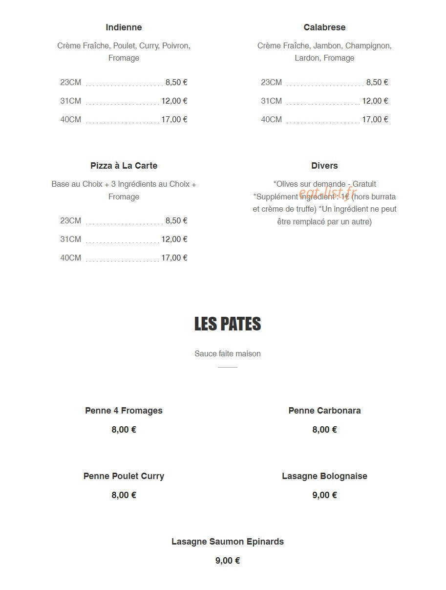 Pizz'Eli — carte page 6