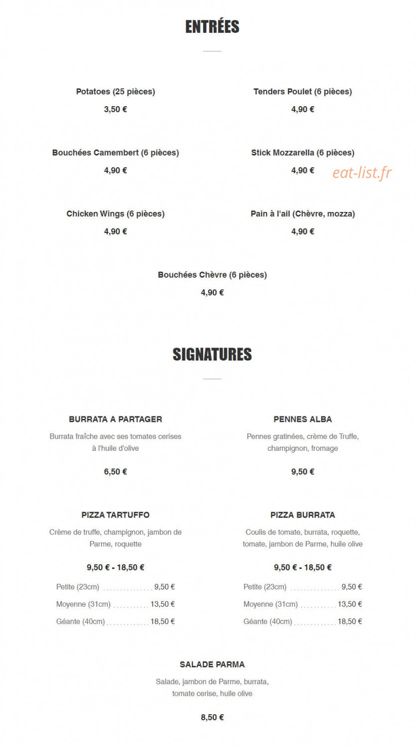 Pizz'Eli — carte page 2