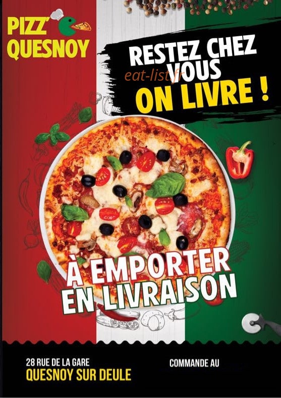 Pizz'O Quesnoy — carte page 1