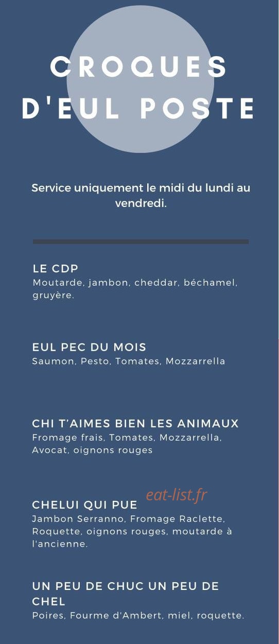 Cafe De La Poste — carte page 2
